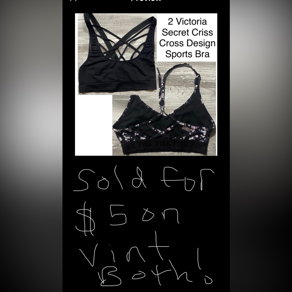 Victoria Secret Pink Crisscross Sports Yoga Bra Bundle🧘‍♀️
